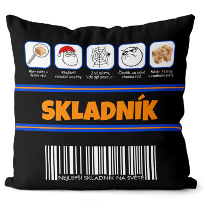 Polštář 40 x 40 cm - Skladník 100%
