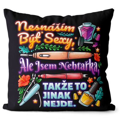 Polštář 40 x 40 cm - Sexy nehtařka