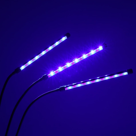 LED Lampa pro pěstování rostlin se sponou černá ~ 6