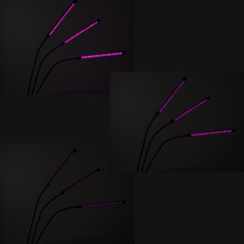 LED Lampa pro pěstování rostlin se sponou černá ~ 8