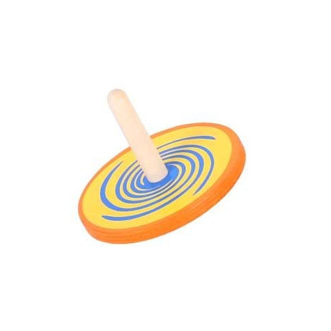 Bigjigs Toys Dřevěná barevná káča 1 ks ~ 1