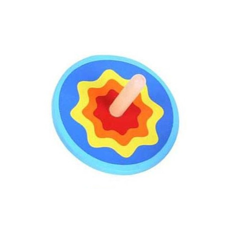 Bigjigs Toys Dřevěná barevná káča 1 ks ~ 1