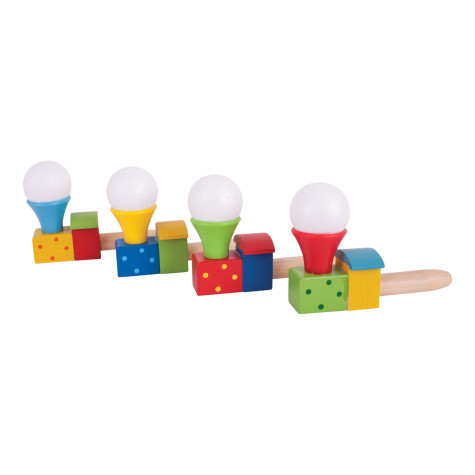 Bigjigs Toys Foukání lokomotiva s balónkem 1 ks ~ 2