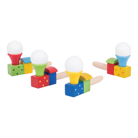 Bigjigs Toys Foukání lokomotiva s balónkem 1 ks ~ 3