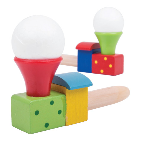 Bigjigs Toys Foukání lokomotiva s balónkem 1 ks ~ 4