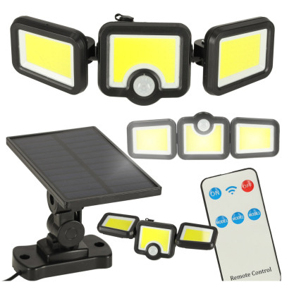 LED solární lampa 3v1 se soumrakovým senzorem pohybu
