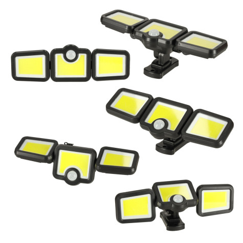LED solární lampa 3v1 se soumrakovým senzorem pohybu ~ 5