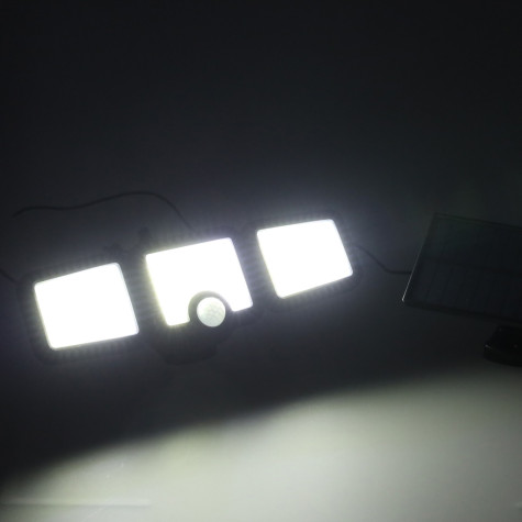LED solární lampa 3v1 se soumrakovým senzorem pohybu ~ 12