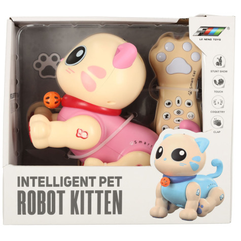Interaktivní kočka na dálkové ovládání RC robot - růžová ~ 6