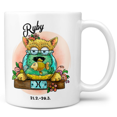 Hrnek 330 ml Psí znamení - Ryby