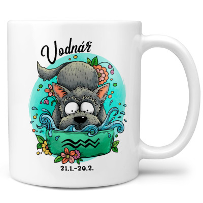 Hrnek 330 ml Psí znamení - Vodnář
