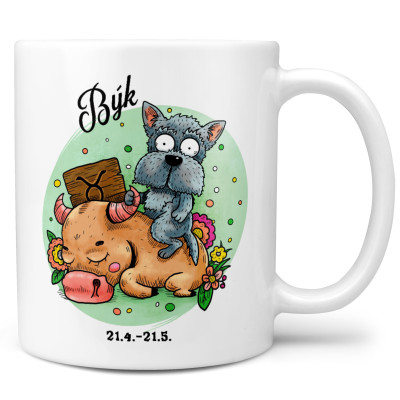 Hrnek 330 ml Psí znamení - Býk