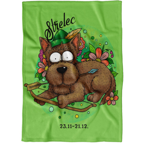 Deka 200 x 140 cm Psí znamení - Střelec ~ 1