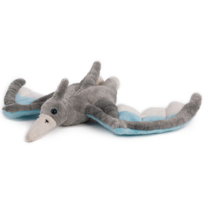 Teddies Pterosaur dinosaurus plyš 29x18cm šedivý