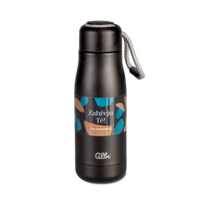 Albi Elegantní termoláhev 400 ml - černá