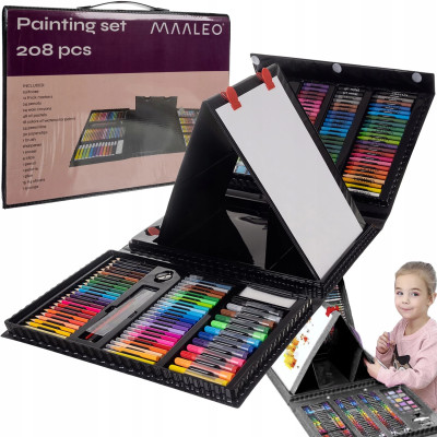 Výtvarná sada Mega Art Set 208 ks černý Maaleo 21645