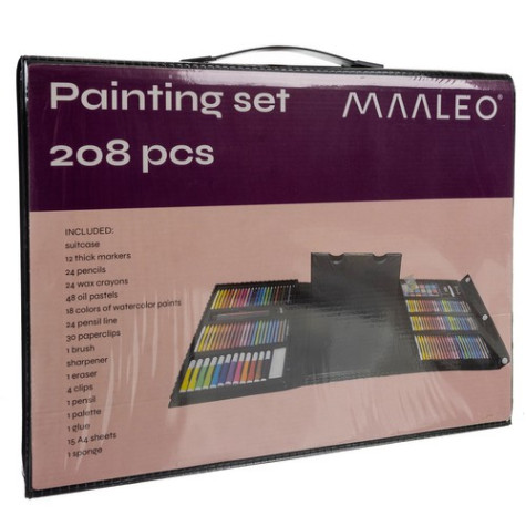 Výtvarná sada Mega Art Set 208 ks černý Maaleo 21645 ~ 2
