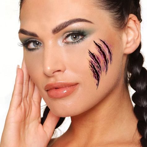 Tetování - Krvavé škrábance Fake Cut Tattoo ~ 2