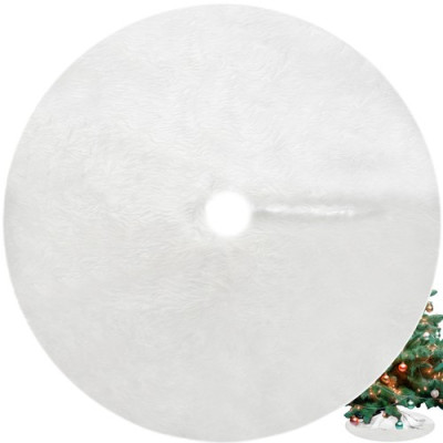 Podložka pod vánoční stromeček 72 cm bílá chlupatá Ruhhy 22225