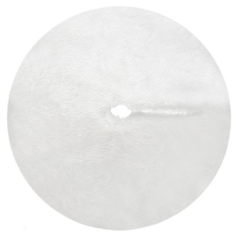 Podložka pod vánoční stromeček 72 cm bílá chlupatá Ruhhy 22225 ~ 4