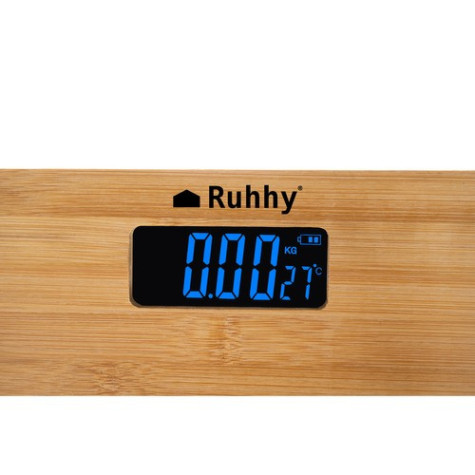 Digitální LCD osobní váha - dřevěná Ruhhy 22522 ~ 5