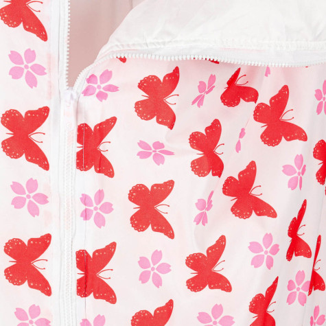 Dětský spací pytel 2v1 polštář 135x50cm růžový ~ 8