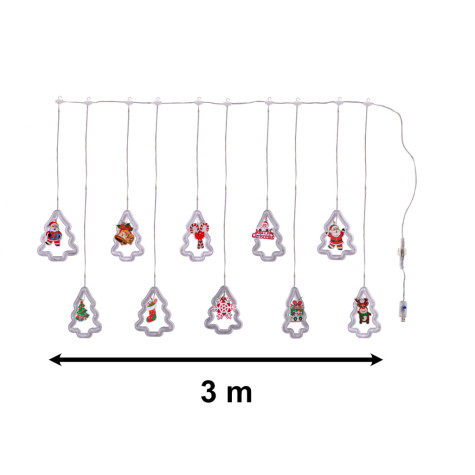 LED světla stromečky 3m USB teplá bílá ~ 8