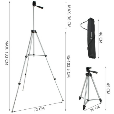 Hliníkový stativ s bluetooth ovladačem Izoxis 6067 ~ 7