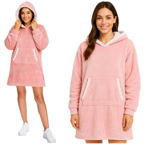 Televizní mikina s kapucí XXL - růžová Ruhhy 26144 ~ 1