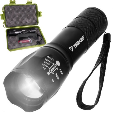 USB LED svítilna T6 černá Trizand 18368 ~ 1