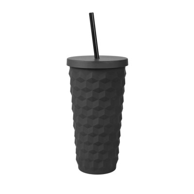 Albi 3D hrnek s brčkem - černý