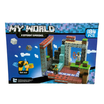 My World magnetické bloky + figurky 184 ks