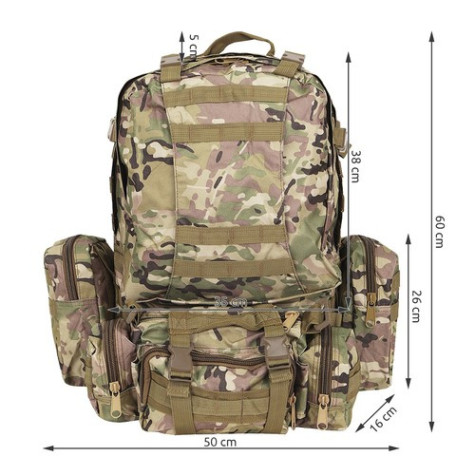 Vojenský batoh 45 l maskáčový Trizand 8923 ~ 12