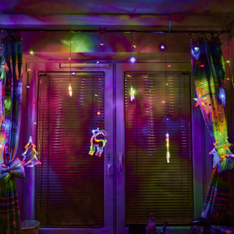 LED světelné sobí závěsy 2,5 m 138LED vícebarevné ~ 3