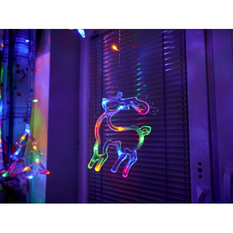 LED světelné sobí závěsy 2,5 m 138LED vícebarevné ~ 6