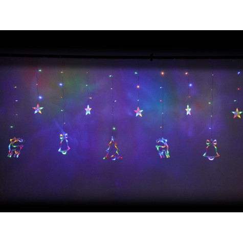 LED světelné sobí závěsy 2,5 m 138LED vícebarevné ~ 7