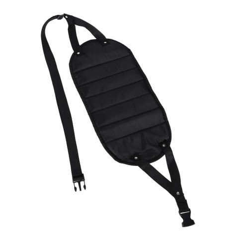 Závěsná podnožka mini houpací síť na nohy cestovní černá ~ 5