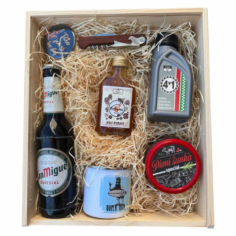 Dárková dřevěná bedna - Pro tatínka - velká ~ 3