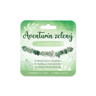 Nekupto Náramek s polodrahokamy Aventurín zelený