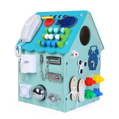 2Kids Toys Activity board Domeček modrý ~ 2