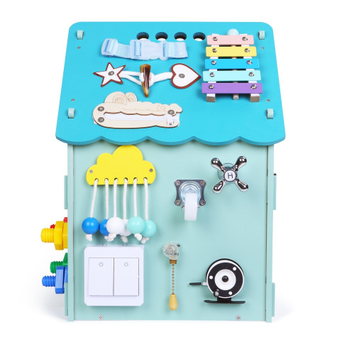 2Kids Toys Activity board Domeček modrý ~ 3