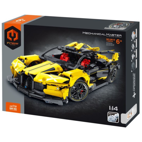 iM.Master Stavebnice Auto sportovní žluté 1103 dílků ~ 1
