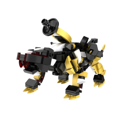 iM.Master Stavebnice Mechanický bojový robot 2v1 černý 370 dílků ~ 2