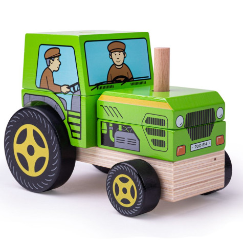 Bigjigs Baby Nasazování traktor ~ 1