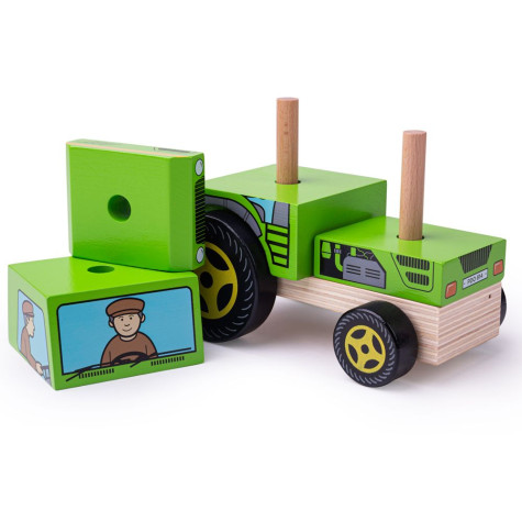 Bigjigs Baby Nasazování traktor ~ 2