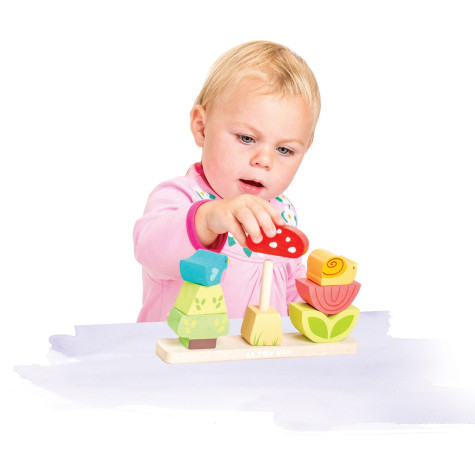Le Toy Van Petilou Nasazovací kostky Veselá zahrádka ~ 3