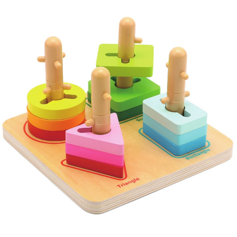 2Kids Toys Nasazování geometrické tvary ~ 1