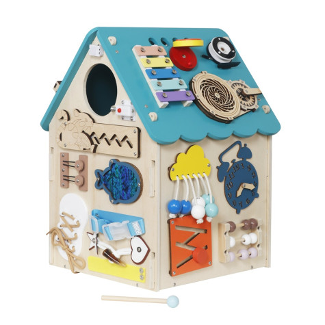 2Kids Toys Activity board Domeček tyrkysový ~ 2
