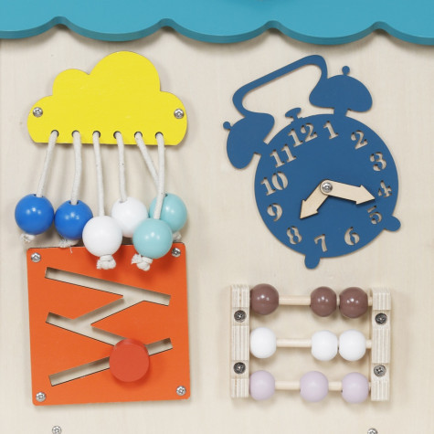 2Kids Toys Activity board Domeček tyrkysový ~ 3