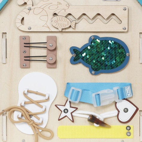 2Kids Toys Activity board Domeček tyrkysový ~ 5